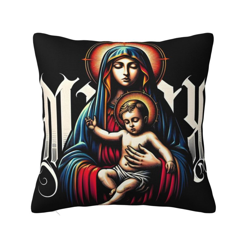 Luxury Home Textiles Usa - Sarung bantal sofa mewah Mary Mother