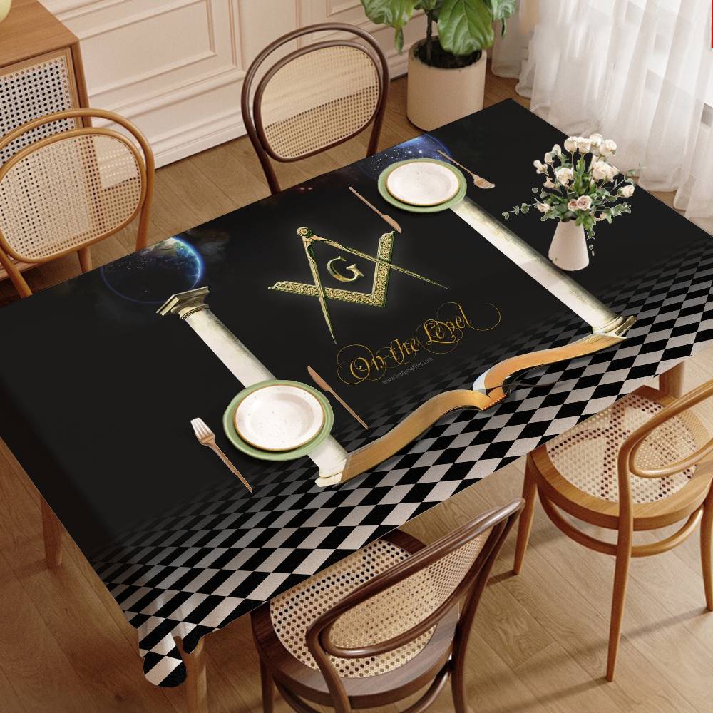 Home Textiles Today Logo - Taplak Meja Logo Masonik Freemasonry untuk