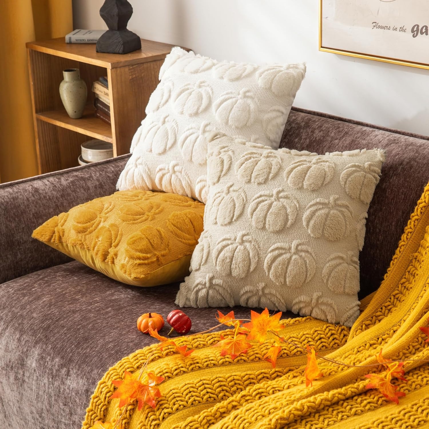 Sarung Bantal Sofa Labu Krem S - Pillow Insert 18X18 ulasan dan harga