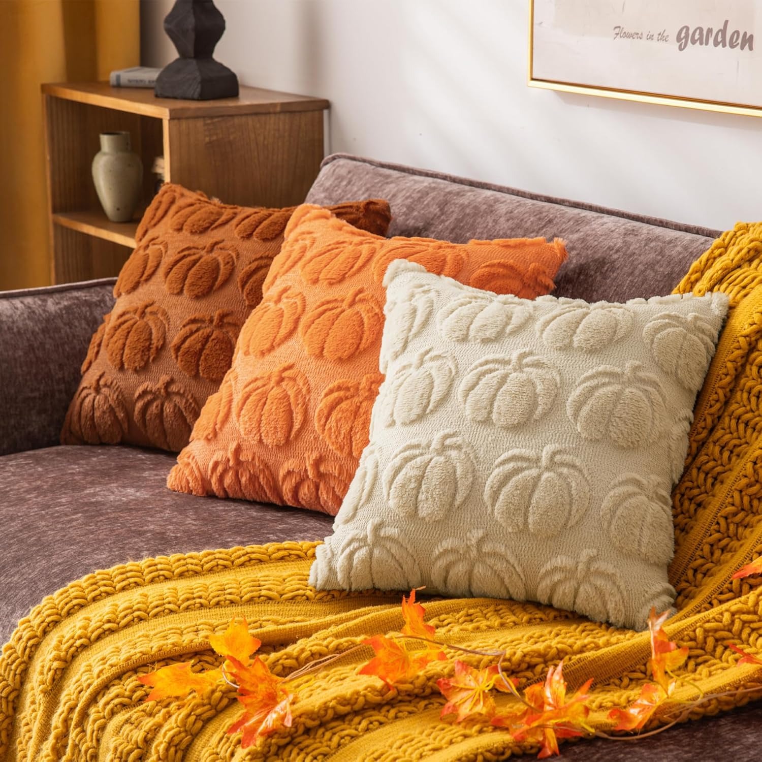 Sarung Bantal Sofa Labu Krem S - Pillow Insert 18X18 ulasan dan harga