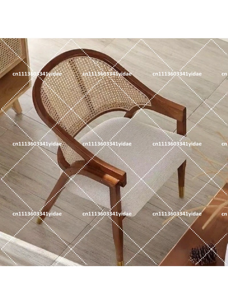Kursi Makan Kayu Solid dengan  - Home Textiles Fabric ulasan dan harga