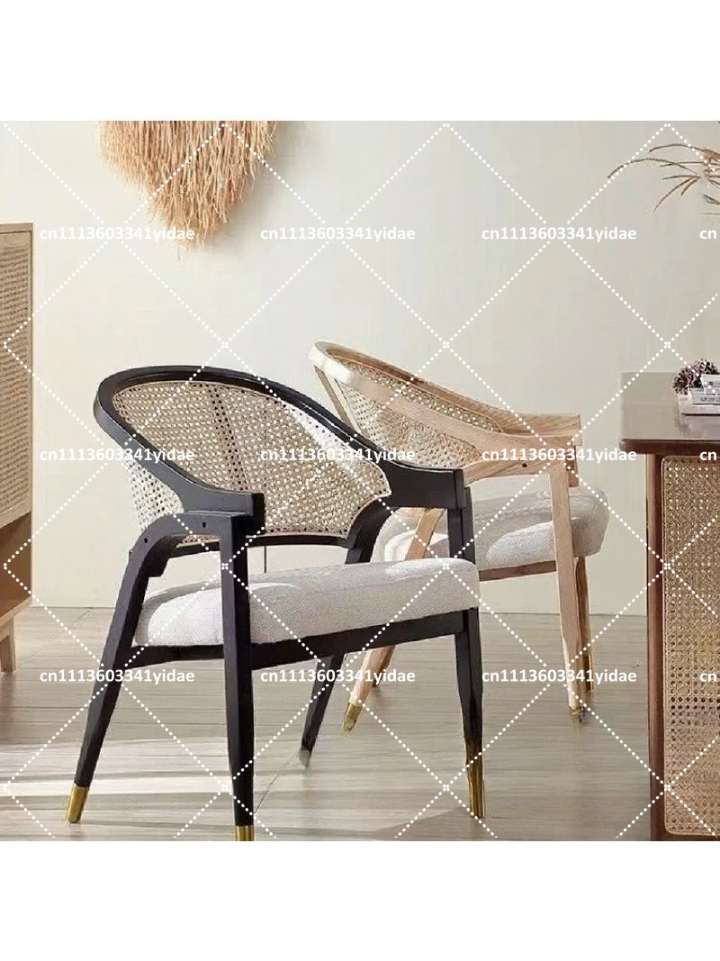 Kursi Makan Kayu Solid dengan  - Home Textiles Fabric ulasan dan harga