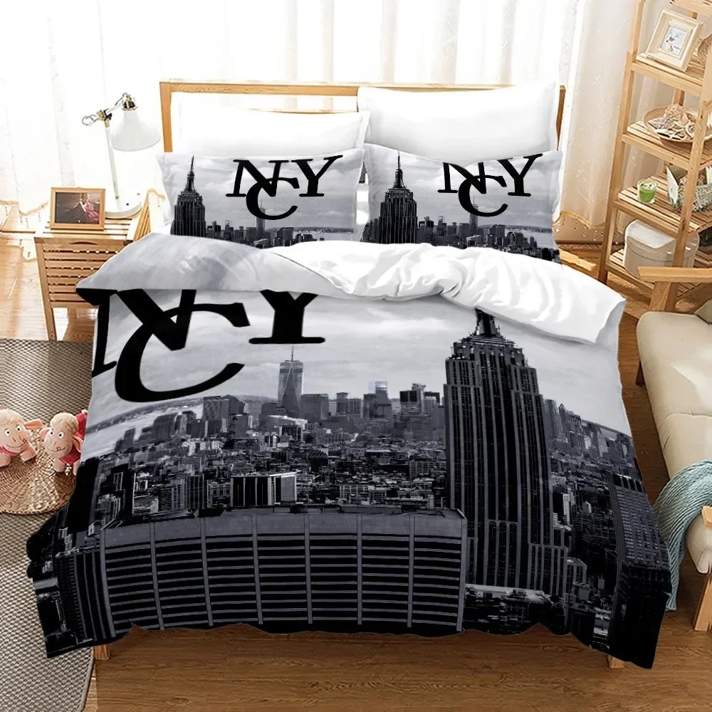 Set Sprei 3D Print Pemandangan - Home Textiles New York ulasan dan harga