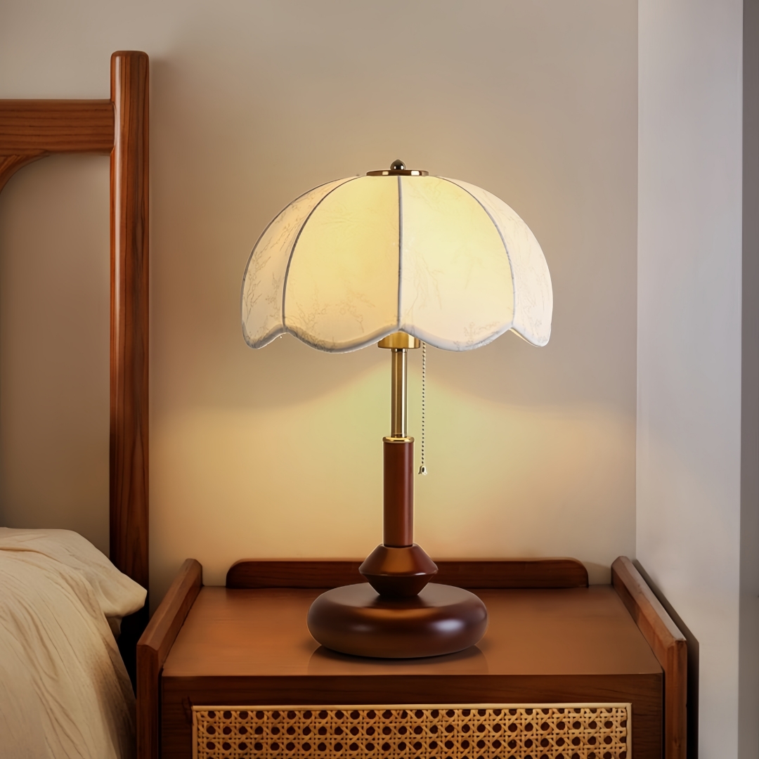 Lampu Meja Vintage Berbentuk K - Home Textiles Fabric ulasan dan harga