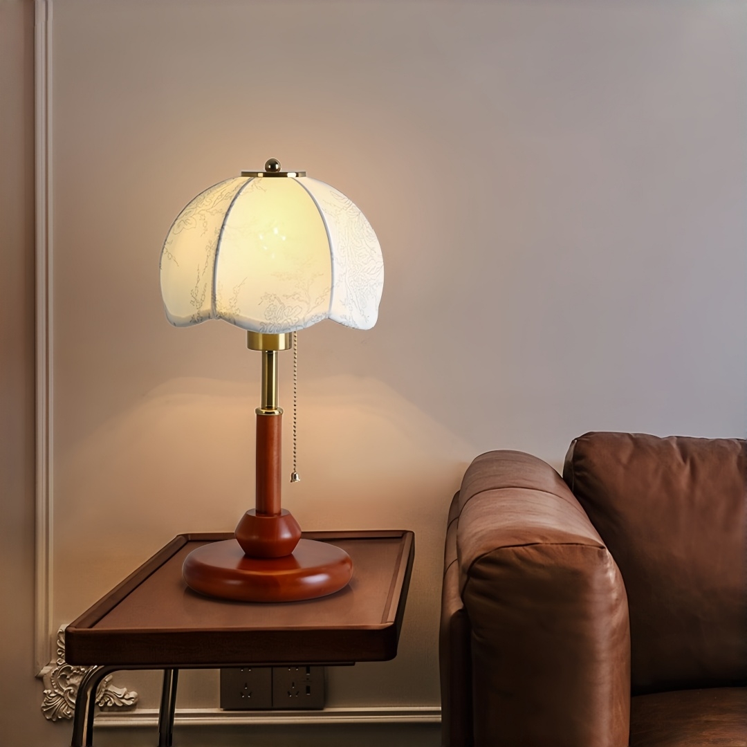 Lampu Meja Vintage Berbentuk K - Home Textiles Fabric ulasan dan harga
