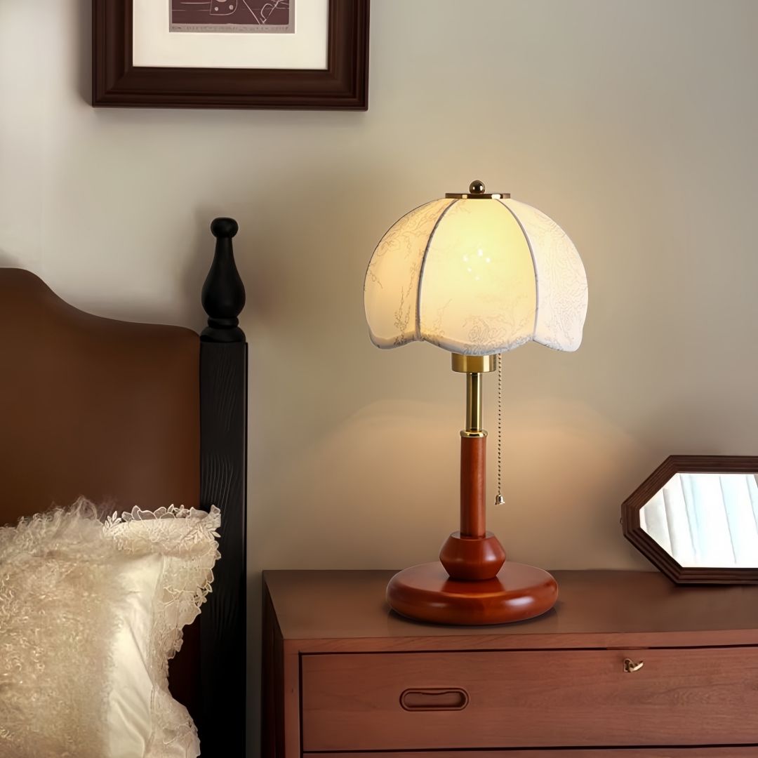 Lampu Meja Vintage Berbentuk K - Home Textiles Fabric ulasan dan harga