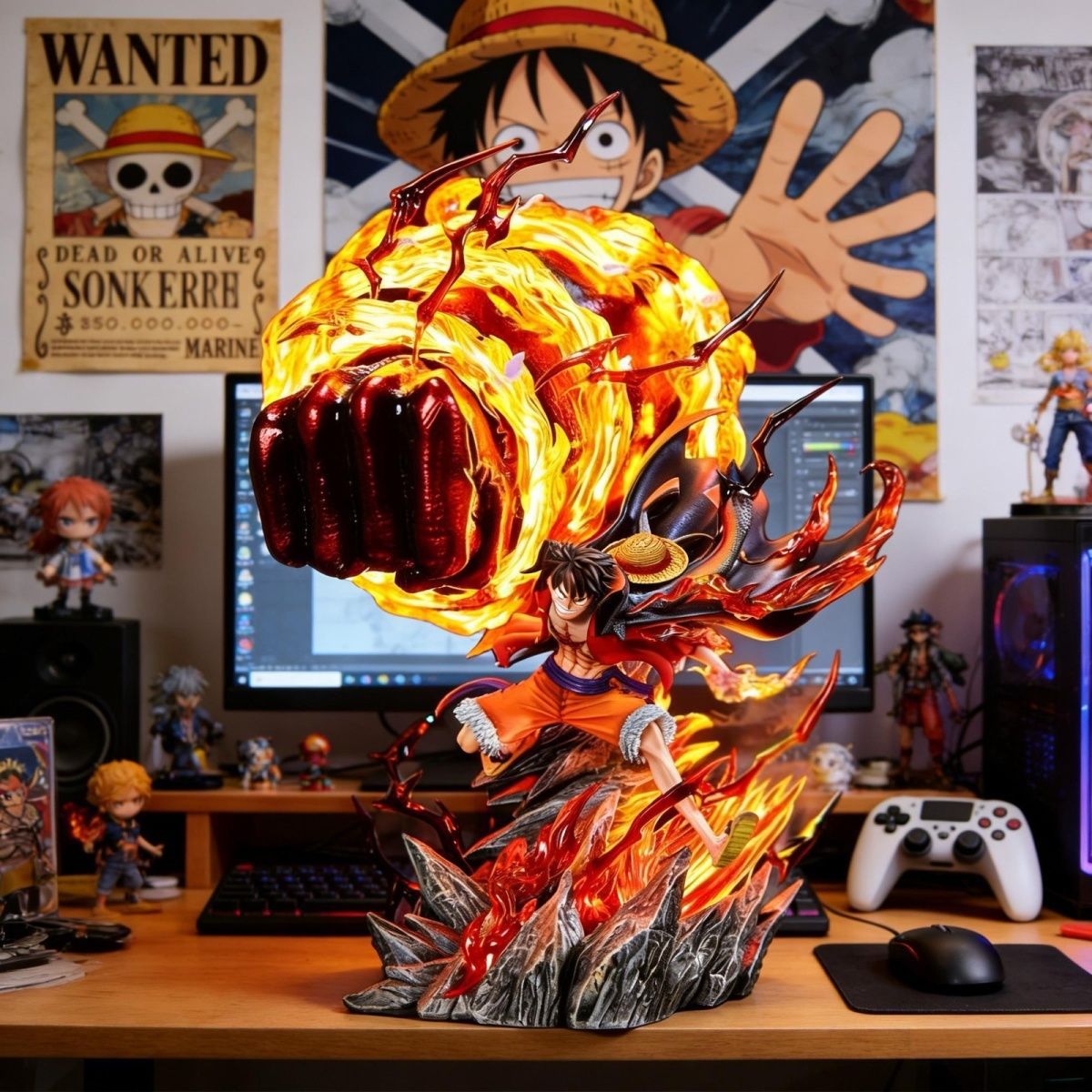LZ Karmic Fire Luffy 35CM Patu - Home Textiles Products ulasan dan harga