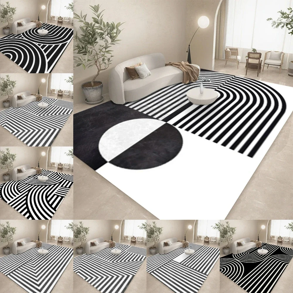 Karpet Seni Abstrak Garis Geom - Home Lines Textiles ulasan dan harga