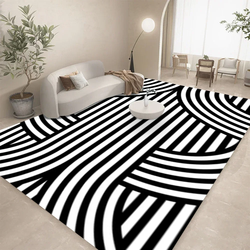 Karpet Seni Abstrak Garis Geom - Home Lines Textiles ulasan dan harga