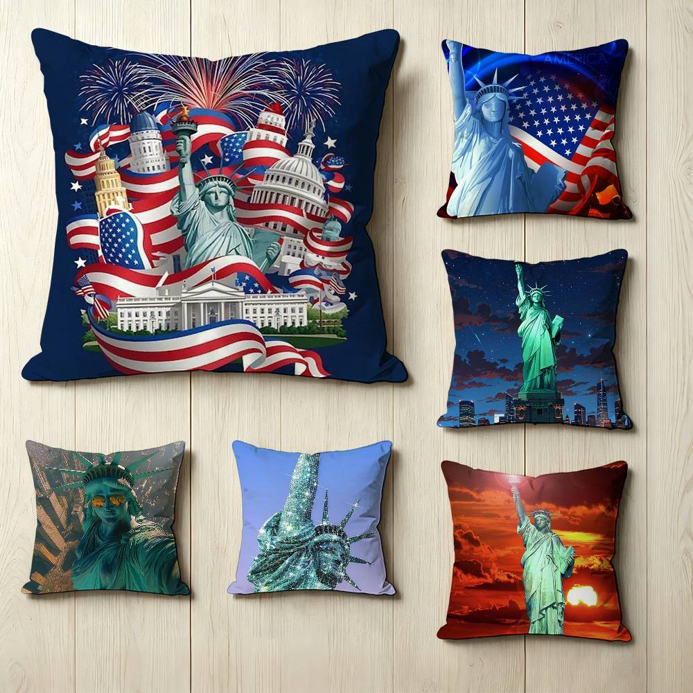 New York USA S-Statue of Liber - Home Textiles New York ulasan dan harga