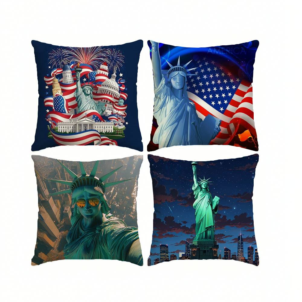 New York USA S-Statue of Liber - Home Textiles New York ulasan dan harga