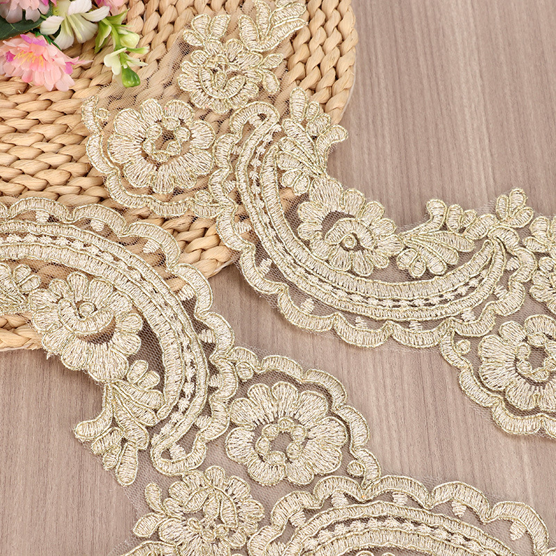 1Yard 4.7cm lebar indah emas C - Home Lines Textiles ulasan dan harga