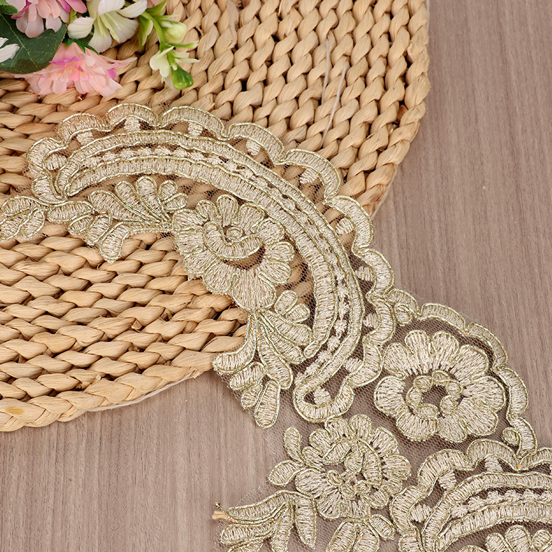 1Yard 4.7cm lebar indah emas C - Home Lines Textiles ulasan dan harga