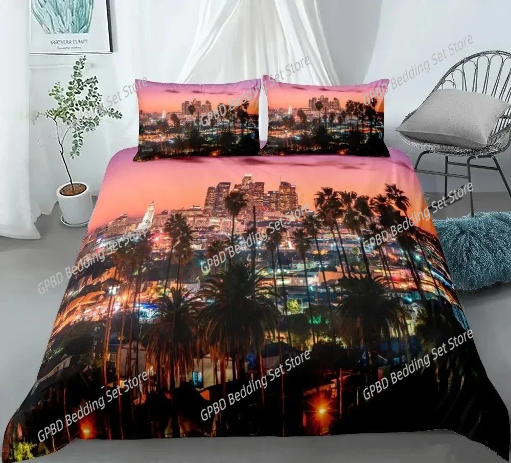 Set Sprei 3D Print Pemandangan - Home Textiles New York ulasan dan harga