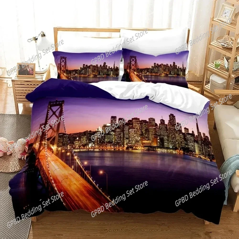 Set Sprei 3D Print Pemandangan - Home Textiles New York ulasan dan harga
