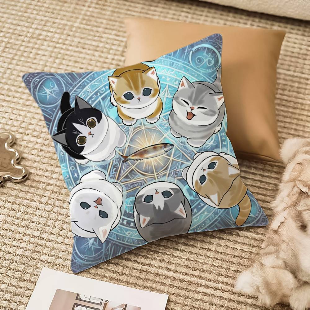 Sarung Bantal Kucing Mofusand  - Luxury Home Textiles Usa ulasan dan harga