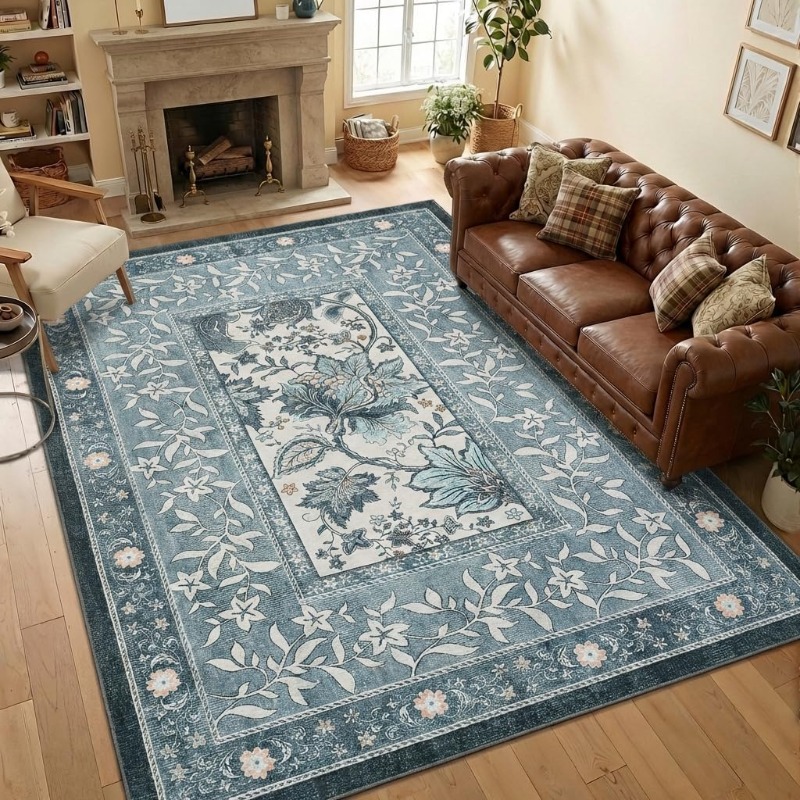 Karpet Cetak Tanaman Retro unt - Home Lines Textiles ulasan dan harga