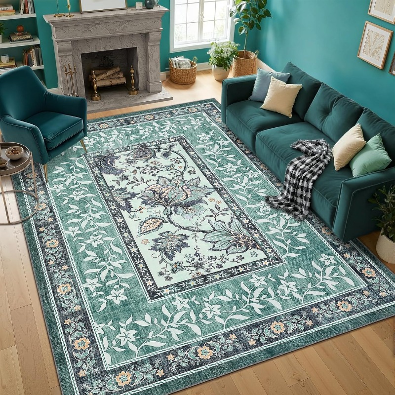 Karpet Cetak Tanaman Retro unt - Home Lines Textiles ulasan dan harga