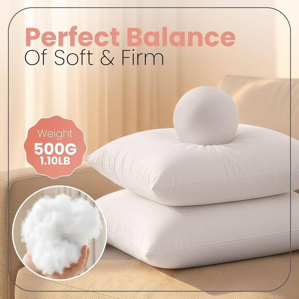Sepasang Bantal Putih Ukuran 1 - Pillow Insert 18X18 ulasan dan harga